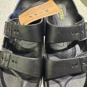 Women’s Tecs Two Band Sandals Black -6